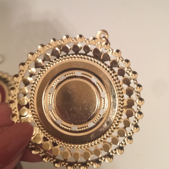 Circular Patterned Earrings - Picture 2 of 2