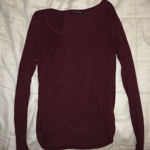 Longsleeved maroon shirt