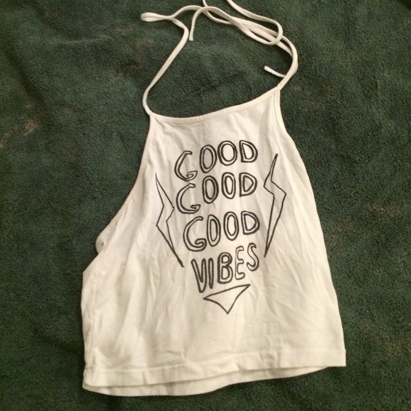 White halter top