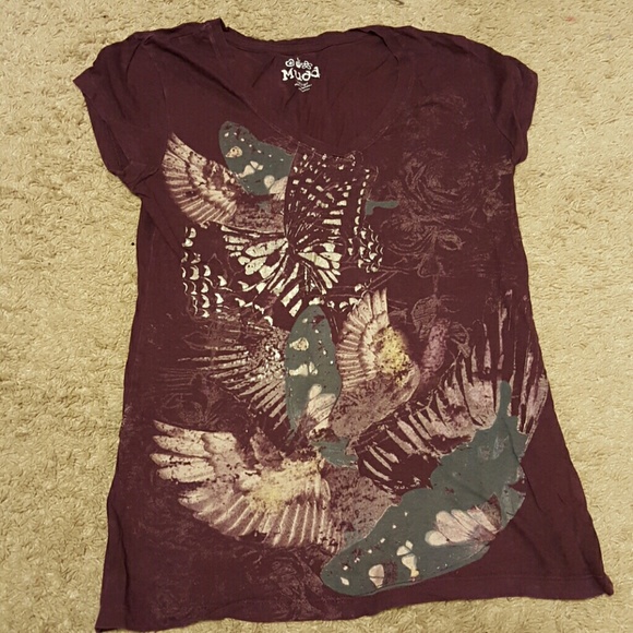 Purple Mudd shirt with designs
