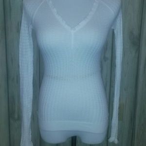 Moda international sm white sweater