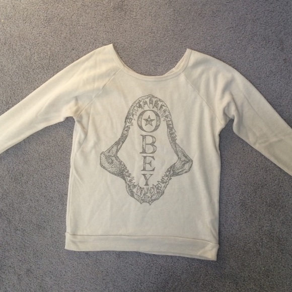 Obey Sweaters - Obey shark jaw sweatshirt