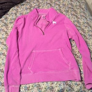 Purple VS quarter zip sweater