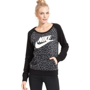 Nike leopard print pullover