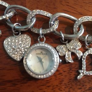 Anne Klein bracelet charm watch.