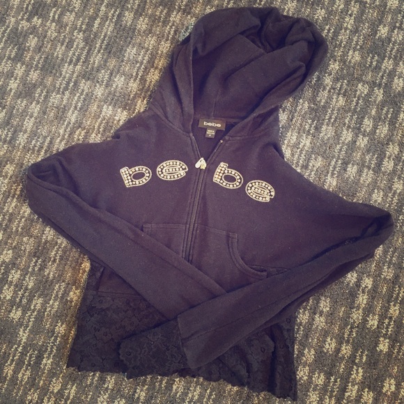 Bebe lace zip up