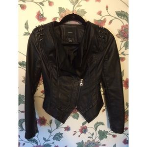Forever 21 Faux Leather Jacket with Studs