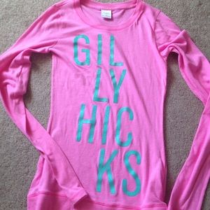 Gilly hicks pink long sleeve
