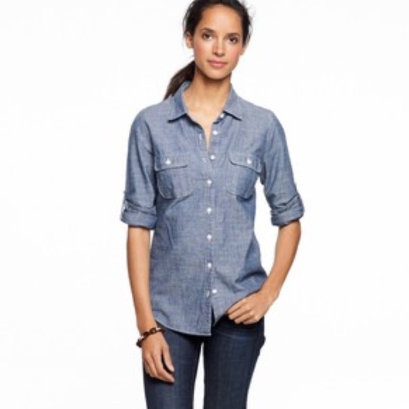 The Perfect Shirt, by J. Crew. Chambray button up