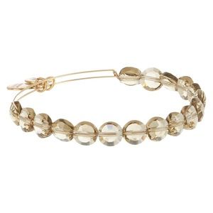 Gold Alex and Ani Smoke Luxe Bracelet
