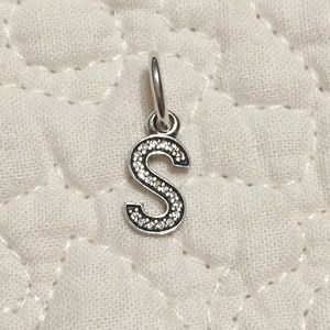 New Pandora S CZ Dangle charm