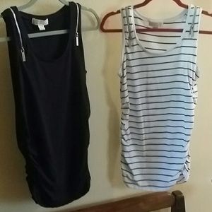 2 new MICHAEL KORS tank tops with zippers