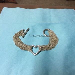 Tiffany heart sterling silver heart bracelet