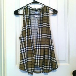 Plaid Cardigan