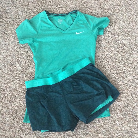 Nike Pants - Nike Pro Top and Dri Fit Short Combo