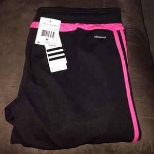 Adidas Pink Striped Skinny Sweats 💖