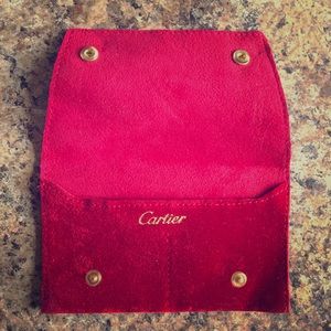 Authentic Cartier earring pouch