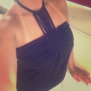 Black halter top