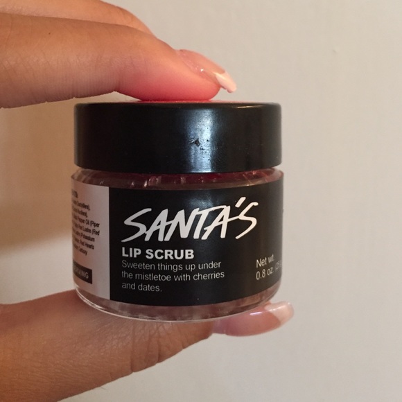 Lush santa lip scrub