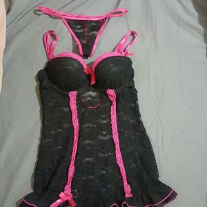 Lingerie set.