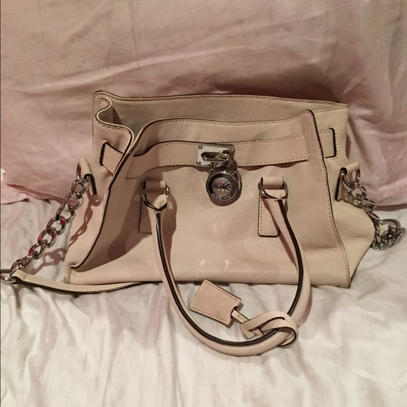 Michael Kors Light Sand Leather Handbag