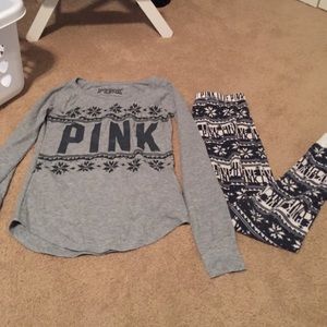 VS PINK winter sleep set ❄️