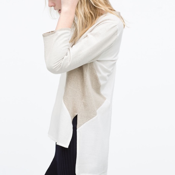❤️SOLD❤️Zara Colorblock blouse - Picture 2 of 4