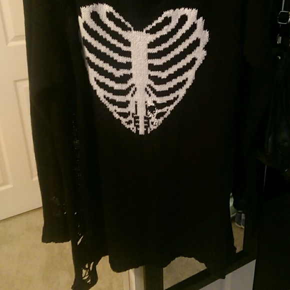 Skeleton Heart Sweater