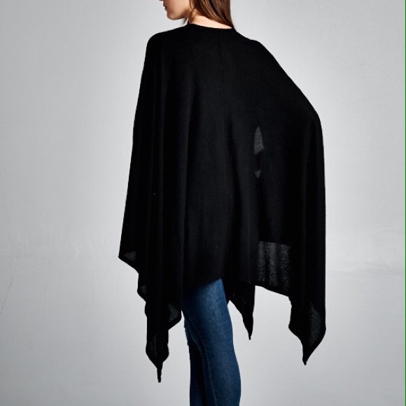 1DAYSALE "Slit Whisper" Asymmetrical Open Cardigan - Picture 3 of 3