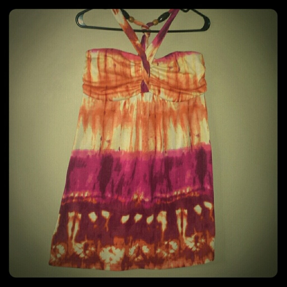 "PRICE REDUCED" Halter dress (large)