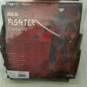 Ninja Fighter Halloween Costume Boys Small -Size 6
