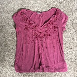 American Eagle Maroon Shirt