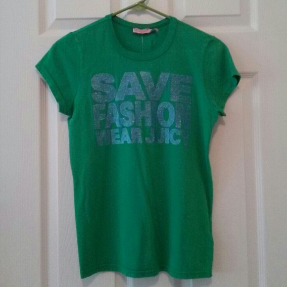 Green Juicy Couture graphic tee
