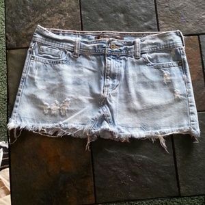Denim mini skirt