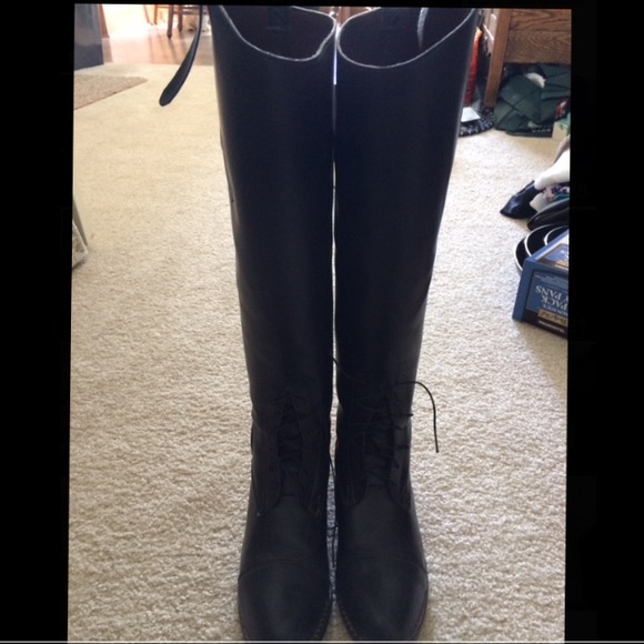 Tall English riding boots