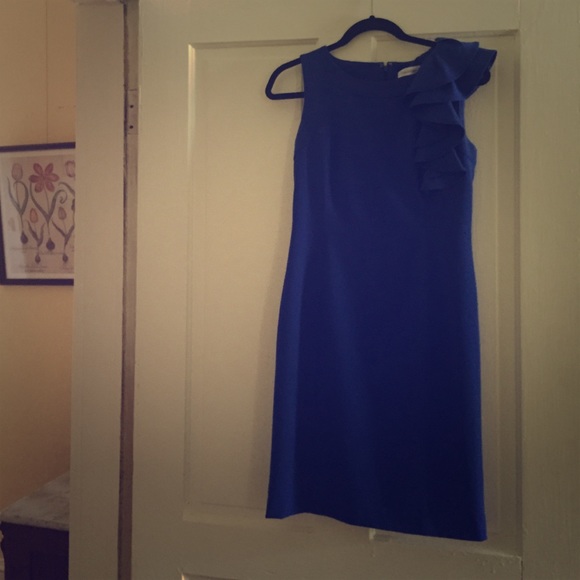 Calvin Klein royal blue dress.