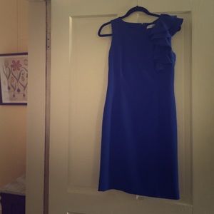 Calvin Klein royal blue dress.