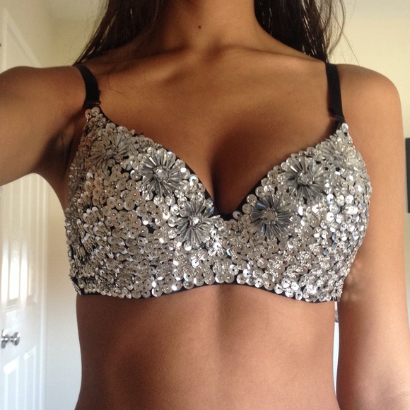 Sequin bra