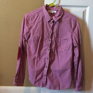 Flannel printed button up shirt