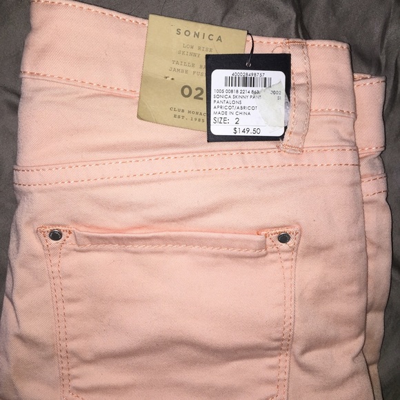 Club Monaco sonica Peach ombré skinny jeans - Picture 4 of 4