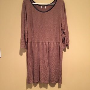 Old navy sweater dress with faux leather detail