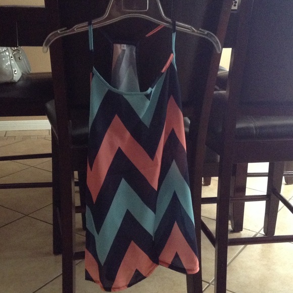 Chiffon tank top.                       Sold