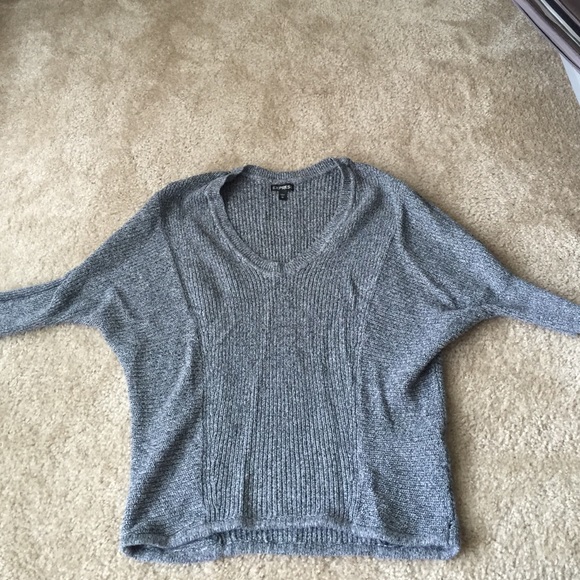 Express gray sweater