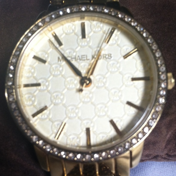 MK gold watch