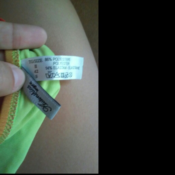 Green Tie Dye Cheeky Bikini Bottoms - Picture 2 of 3