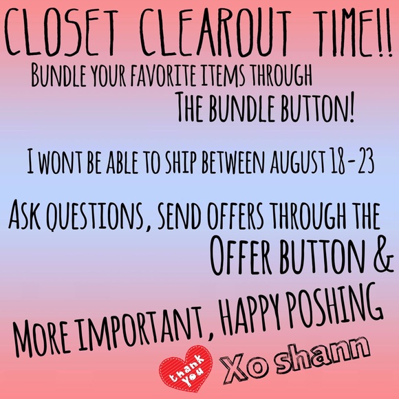 Shipping will be delayed!!! 8/18-8/23