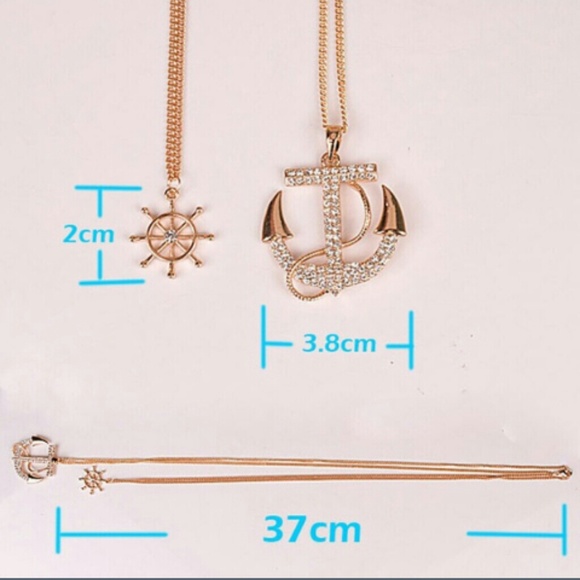 GIFTED Crystal Anchor Necklace - Picture 2 of 3