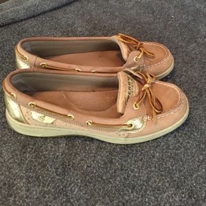 Brown & Gold Sperrys