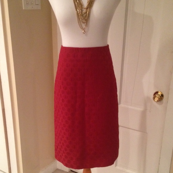 Burgundy Pencil Skirt