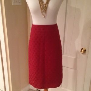 Burgundy Pencil Skirt